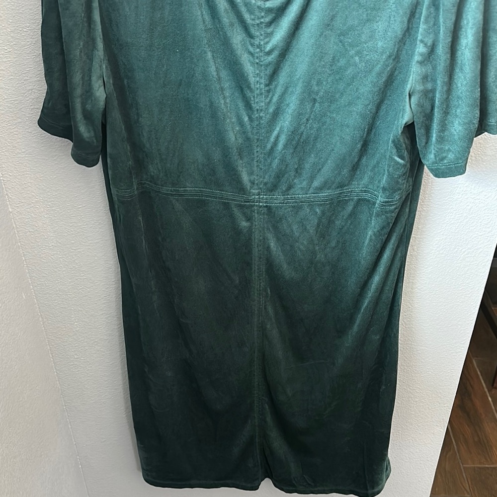 Another Love Green Puff Sleeve Sheath Mini Dress - Picture 4 of 7